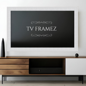 White Regency Baroque TV frame